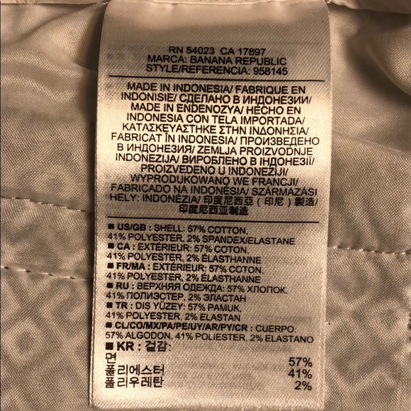 Banana Republic Hampton Fit Pant Size 12P - Picture 8 of 8